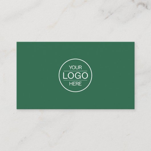Professional Green Add your Logo 名刺 (正面)