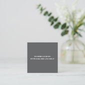 Professional grey modern minimalist add name エンクロージャーカード (スタンド正面)