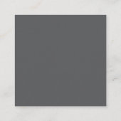 Professional grey modern minimalist add name エンクロージャーカード (裏面)