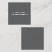 Professional grey modern minimalist add name エンクロージャーカード (正面/裏面)