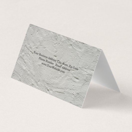 Professional Grey Wall Texture Minimalist Plain 名刺 (裏面)