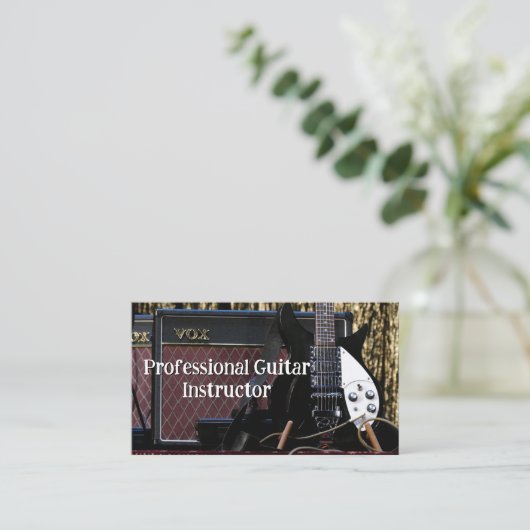 Professional Guitar Instructor 名刺 (スタンド正面)