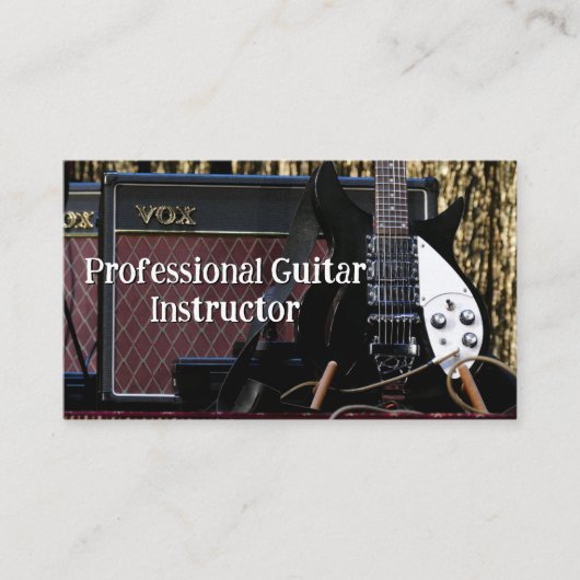 Professional Guitar Instructor 名刺 (正面)