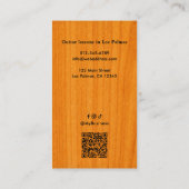 Professional Guitar Teacher QR Code & Social Media 名刺 (裏面)