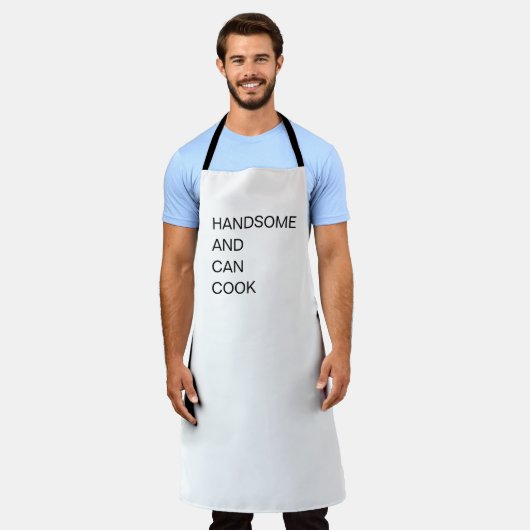 Professional Handsome and Can Cook Funny White エプロン (着用した状態)