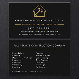 Professional Handyman & Builder 名刺