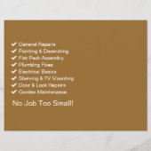 Professional Handyman Business Card Template チラシ (裏面)