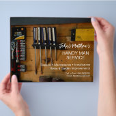 Professional Handyman Business Card Template チラシ (手)