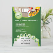 Professional handyman flyer template  招待状 (スタンド正面)