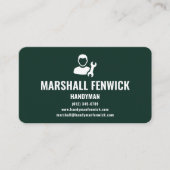 Professional Handyman Forest Green Copper 名刺 (正面)