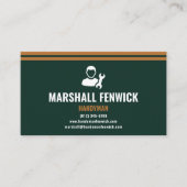 Professional Handyman Modern Forest Green & Copper 名刺 (正面)