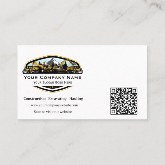 Professional Heavy Equipment Construction Company  名刺 (裏面)