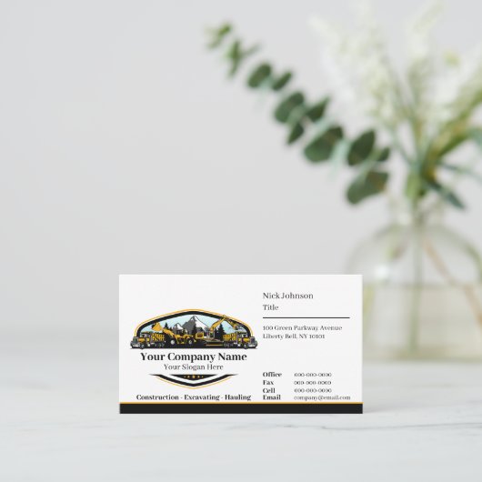 Professional Heavy Equipment Construction Company  名刺 (スタンド正面)