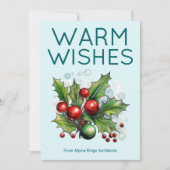 Professional Holiday Card with Company Logo シーズンカード (正面)