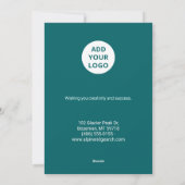 Professional Holiday Card with Company Logo シーズンカード (裏面)