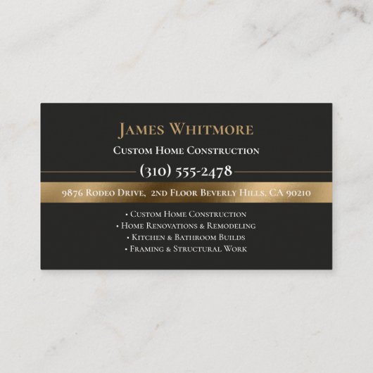 Professional Home Builder Contractor Photo Qr Code 名刺 (裏面)