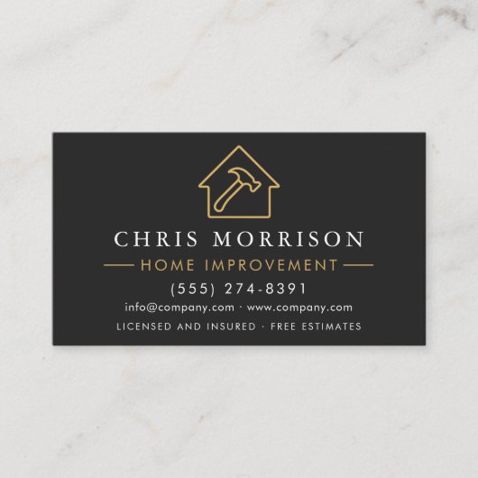 Professional Home Improvement QR Code  名刺 (正面)