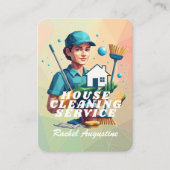 Professional House Cleaning Service Housekeeping 名刺 (正面)