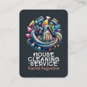 Professional House Cleaning Service Housekeeping 名刺 (正面)
