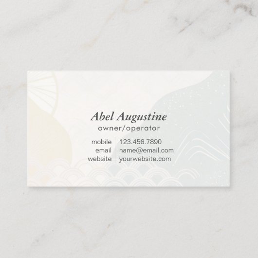 Professional House Cleaning Service Housekeeping 名刺 (裏面)