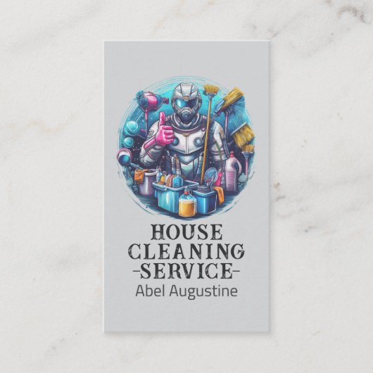 Professional House Cleaning Service Housekeeping 名刺 (正面)