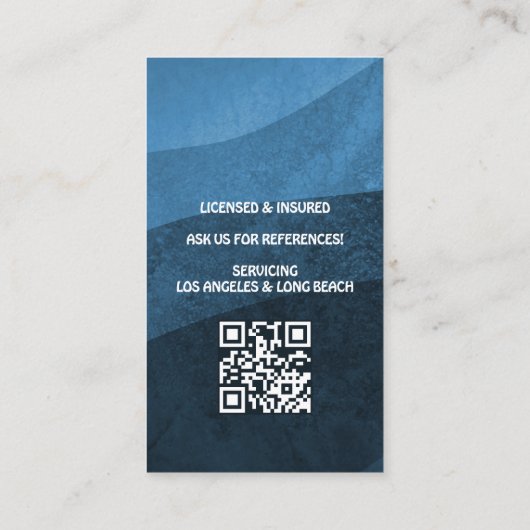 Professional House Cleaning Service Housekeeping 名刺 (裏面)