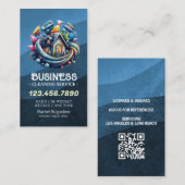 Professional House Cleaning Service Housekeeping 名刺 (正面/裏面)