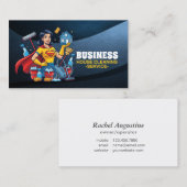 Professional House Cleaning Service Housekeeping 名刺 (正面/裏面)