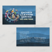 Professional House Cleaning Service Housekeeping 名刺 (正面/裏面)