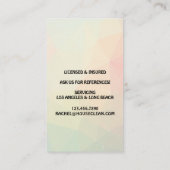 Professional House Cleaning Service Housekeeping 名刺 (裏面)