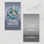 Professional House Cleaning Service Housekeeping 名刺 (正面/裏面)