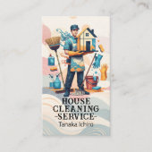 Professional House Cleaning Service Housekeeping 名刺 (正面)