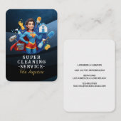 Professional House Cleaning Service Housekeeping 名刺 (正面/裏面)