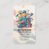 Professional House Cleaning Service Housekeeping 名刺 (正面)