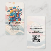 Professional House Cleaning Service Housekeeping 名刺 (正面/裏面)