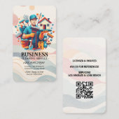 Professional House Cleaning Service Housekeeping 名刺 (正面/裏面)