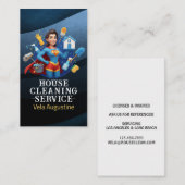 Professional House Cleaning Service Housekeeping 名刺 (正面/裏面)