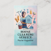 Professional House Cleaning Service Housekeeping 名刺 (正面)