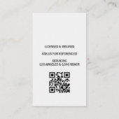 Professional House Cleaning Service Housekeeping 名刺 (裏面)