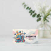 Professional House Cleaning Service Housekeeping 名刺 (スタンド正面)