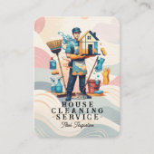 Professional House Cleaning Service Housekeeping 名刺 (正面)