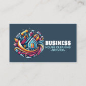 Professional House Cleaning Service Housekeeping 名刺 (正面)