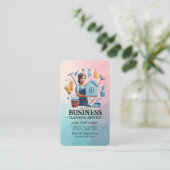 Professional House Cleaning Service Housekeeping 名刺 (スタンド正面)