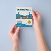 Professional House Cleaning Services チラシ (手)