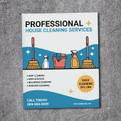 Professional House Cleaning Services チラシ