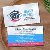 Professional House Cleaning Services Business Card 名刺