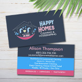 Professional House Cleaning Services Business Card 名刺