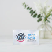 Professional House Cleaning Services Business Card 名刺 (スタンド正面)