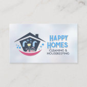 Professional House Cleaning Services Business Card 名刺 (正面)