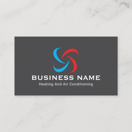 Professional HVAC Heating & Air Conditioning 名刺 (正面)